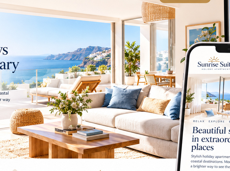 Fictional Blue Coast Apartment property photography